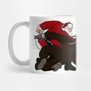Santa Vs Krampus Mug
